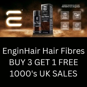 EnginHair®️Hair Fibres Volume Building Hair Fibers UK FREE POSTAGE BUY 3 GET 4🔥 - Picture 1 of 7