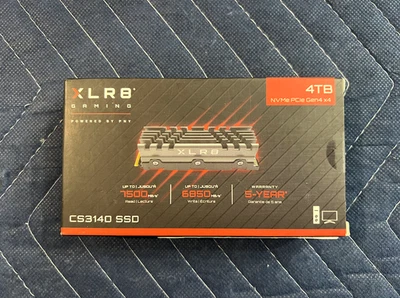 PNY XLR8 CS3140 4TB M.2 NVMe Gen4 x4 Internal Solid State Drive (SSD) Heatsink - Image 1 of 2