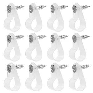 200 Pcs Wire Fixing Buckle R-type Clips with Screws Electrical Cord Cable - Photo 1/12