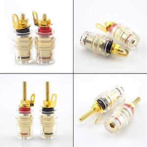 Banana Connector 4mm Thread Socket Amplifier Speaker Spade Terminal Binding Post - Picture 1 of 8