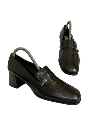 Zapatos de salón Brighton Elisa Italia para mujer de cuero negro 9-1/2 M Foto 1 de 4