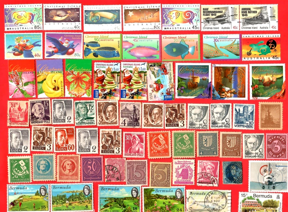 WORLDWIDE Stamps & Pictorials Used & Mint W/ CHRISTMAS ISLAND MNH, BERMUDA😊 - Image 1 of 4