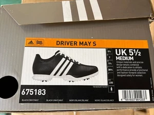 Adidas Driver May S Golf Shoes Women Size 5.5 Black/white - Picture 1 of 5