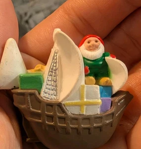 1992 Hallmark Christmas Merry Miniatur Pinta Schiff Figur Neu mit Etikett NEU mit Etikett - Bild 1 von 10