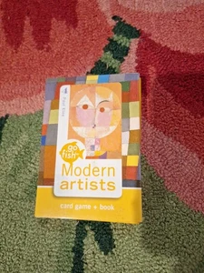 Go Fish For Modern Artists Card Game Art Fun Play Kids Paintings Bonus Book - Picture 1 of 6