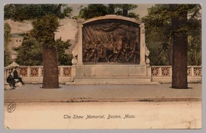 The Shaw Memorial Boston Massachusetts MA DB c1907 Vintage Postcard - Picture 1 of 3