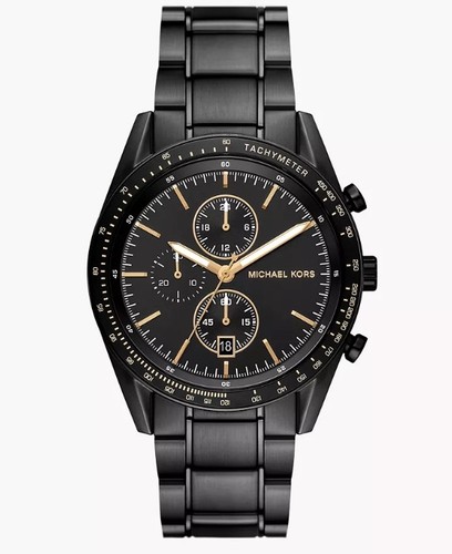 Orologio Michael Kors MK9113 Warren Cronografo Acciaio Inox Nero