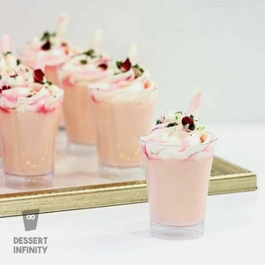 50 PCS Clear Reusable Party Supplies Shot Glasses Dessert Cups Cheesecake 60ml - Picture 1 of 5