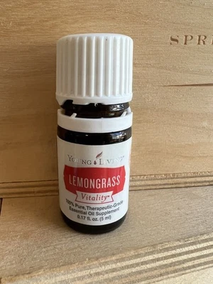 Young Living LEMONGRASS Vitality Essential Oil Blend 5 ml 90% Aromatherapy - Image 1 of 4
