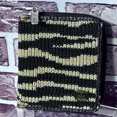 The SAK Zebra Print Brown Tan Gold Zip Around Wallet - RARE (see pictures) - Image 1 of 4