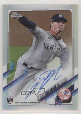 2021 Topps Chrome Rookie Auto Refractor /499 Nick Nelson #RA-NNE Auto RC - Image 1 of 2