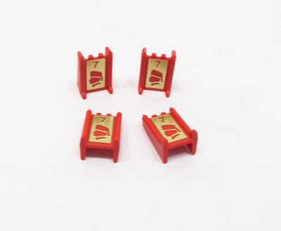 Milton Bradly Stratego 1986 juego de repuesto pc 4 sargentos rojo Foto 1 de 2