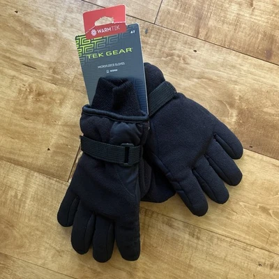 NEW!TEK Gear Boys Black Microfleece 3M Thinsulate WARMTEK Waterproof Size  S4/7 - Image 1 of 4