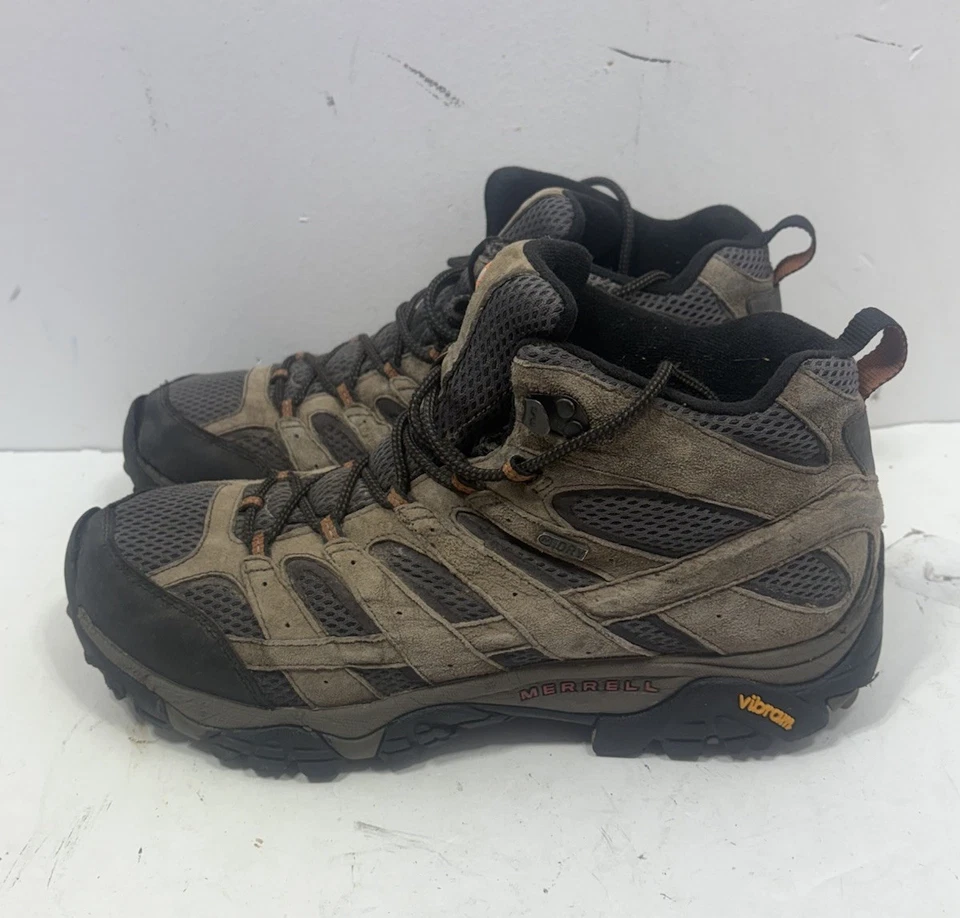 Merrell Men's Moab 3 Mid Hiking Boots Beluga Size 11.5 Black - Image 1 of 4