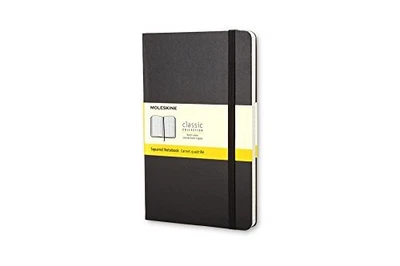 Moleskine Classic Notebook, Hardcover, Grid, Large Size (13cm x 21cm), Black - Image 1 of 4