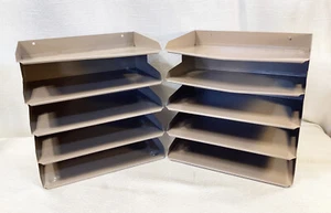 2x-Lit-Ning Steelmaster Organizador de Papel de Escritorio Gris Metal 5 Bandejas - Imagen 1 de 8