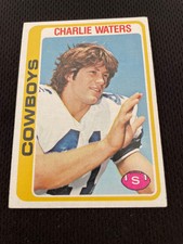 CHARLIE WATERS  1978 TOPPS DALLAS COWBOYS LEGEND #385 VINTAGE FOOTBALL CARD