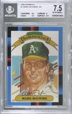 1988 Donruss Diamond Kings Mark McGwire #1 BGS 7.5