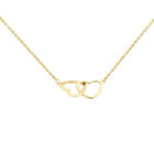 2023 Europe, America, Japan, And South Korea Fashion Double Ring Heart Neckl q-5