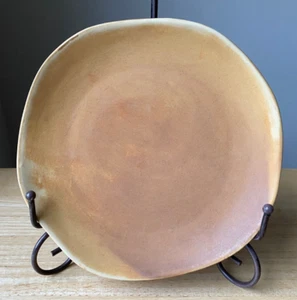 3 VANCE KITIRA CONTOUR Golden Brown Free Form Salad Plates - Thailand - VGUC - Picture 1 of 4