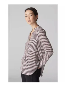 Whistles Hemdbluse Kontraststreifen UK 8 - Bild 1 von 12