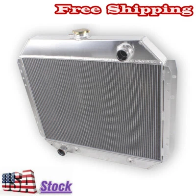 4Row Core Radiator For 1966-1979 Ford F-Series F100 F150 F250 F350 Bronco Truck Foto 1 de 4