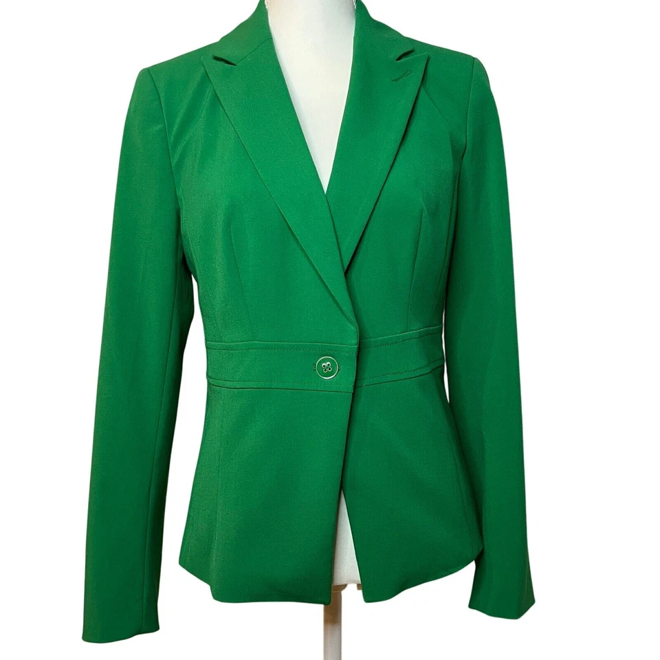 7th Avenue Design Studio Blazer Size 6 Rich Green New York & Company - Image 1 of 4