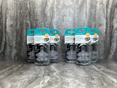 Lot Of 6! Nano Bebe Because Nutrients Matter Extra Soft Nipples 6M+ - 12 Total! - Image 1 of 4