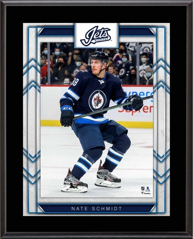 Nate Schmidt Winnipeg Jets 10.5" x 13" Sublimated Player Plaque Cover