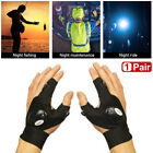 1 Pair LED Flashlight Gloves for Outdoor Fishing Camping Hiking Gloves Men Women