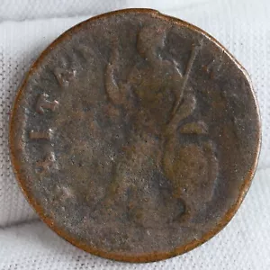 1694 Great Britain Farthing (William & Mary) 1/4 Penny Copper Coin - Picture 1 of 4