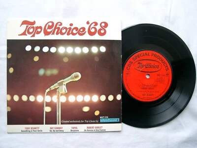 ROBERT GOULET, TONY BENNETT, TOPAL, RAY CONIFF	- Top Choice '68 - 7" EP - UK c - Image 1 of 2