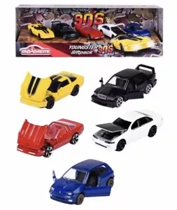 MAJORETTE · JÓVENES AÑOS 90 · PAQUETE DE REGALO DE 5 COCHES · 1:64 · NUEVO Y RARO NUEVO EN CAJA - Imagen 1 de 9