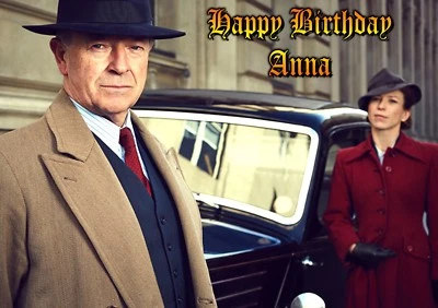 Foyle's War Michael Kitchen Honeysuckle Weeks Personalised Happy Birthday Card - Image 1 of 4