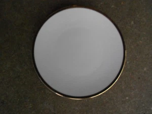 Mitterteich Bavaria Germany 7 3/4" SALAD/DESSERT PLATE Gold and Black Zig Zag - Picture 1 of 5