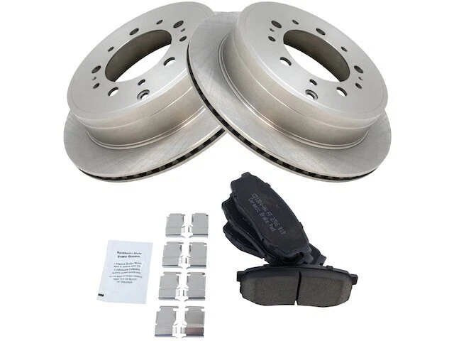 Kit de pastillas de freno trasero y rotor TRQ 98BF99Q para Toyota Tundra 2007-2020 Foto 1 de 1