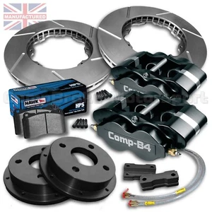 TO FIT FORD ESCORT XR3I / RS2000 MK5 FRONT 4 POT BRAKE KIT - 15" - Picture 1 of 5