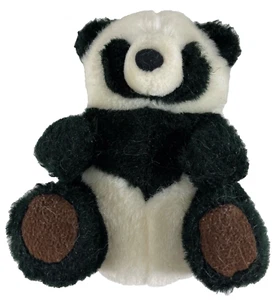 Panda Bear Teddy Bear Black & White Plush - Picture 1 of 7