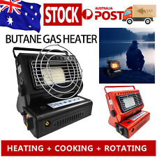 Red / Black Butane Gas Heater Portable Tent Outdoor Hiking Survival Emergency