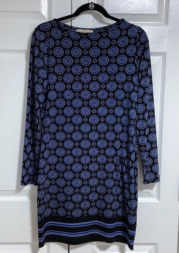 Abito donna Michael Kors taglia S nero blu elasticizzato vintage classico primavera