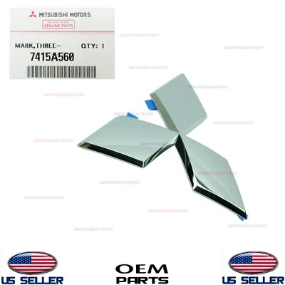 Genuine Front Grille Emblem Logo ⭐OEM⭐ Mitsubishi Mirage 2021-2024 7415A560 - Image 1 of 2