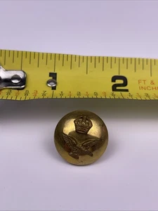 British Military Royal Air Force RAF Medium Size Brass Button J. R. GAUNT LONDON - Picture 1 of 7