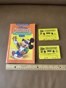 Vintage ~ 1979 Disney Childrens Favorites Sing along Book w/2 Cassettes - Picture 1 of 10