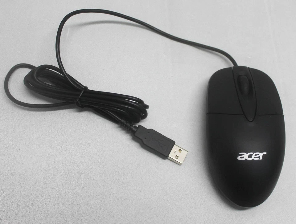 DC.11211.021 Acer Optical Usb Mouse Black Desktop Aspire Xc-865 "GRADE A" - Image 1 of 1