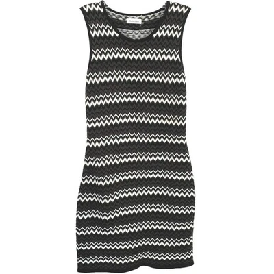 Vestido Suéter Tejido Chevron Sin Mangas Calvin Klein para Mujer Invierno Marrón Talla PS Foto 1 de 4