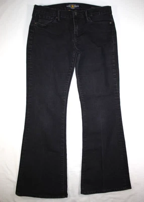 Pantalones de mezclilla para mujer Lucky Brand 12/31 Charlie Flare Bootcut elásticos negros Foto 1 de 4