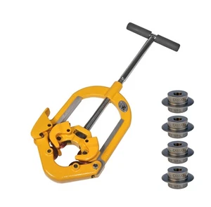 Steel Dragon Tools® H4 Hinged 2"-4" Pipe Cutter with 4 Reed® 03505 Cutter Wheels - Picture 1 of 5