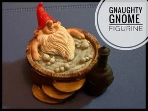 GNAUGHTY GNOME IN HOT TUB FIGURINE - SOLD USED - NO DAMAGE - Picture 1 of 8