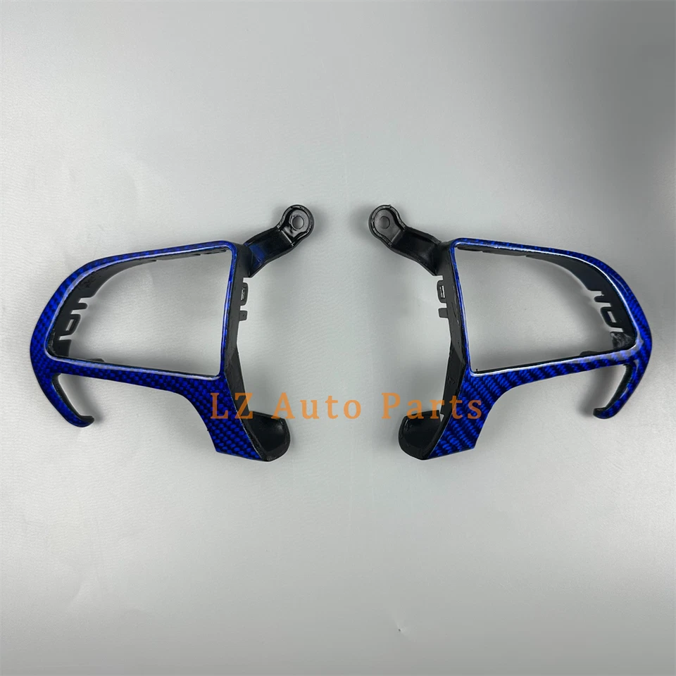 Marco decorativo del volante de fibra de carbono azul para Dodge Durango 2017 Foto 1 de 3