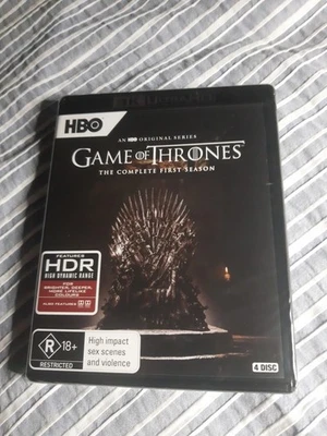 GAME OF THRONES. Complete Season 1 .4K UHD Bluray.4Disc.Brand New,Sealed.RegFree - Image 1 of 4